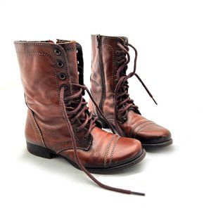 STEVE MADDEN Troopa Brown Combat Boot 6.5